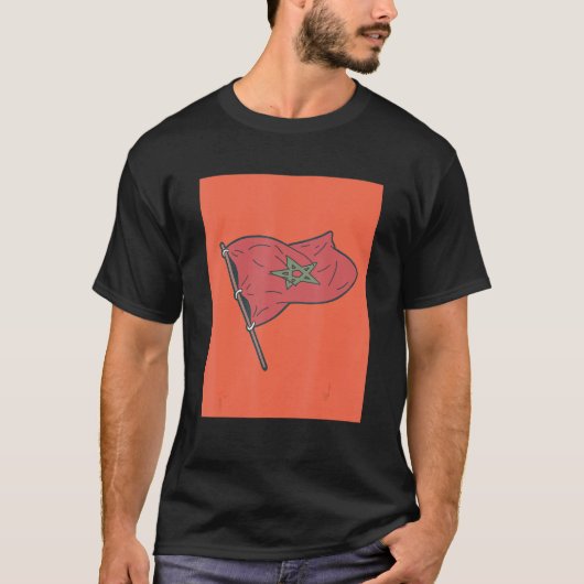 morocco flag t-shirt (Voorkant)
