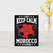 Morocco Football Jersey 2022 Flag Funny Soccer Lov Kaart (Gele Bloem)