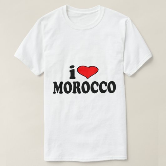 Morocco I Love Morocco T-shirt (Design voorkant)