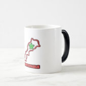 Morocco Map Neon Unstoppable Ceramic Coffee Mug Magische Mok (Voorkant rechts)