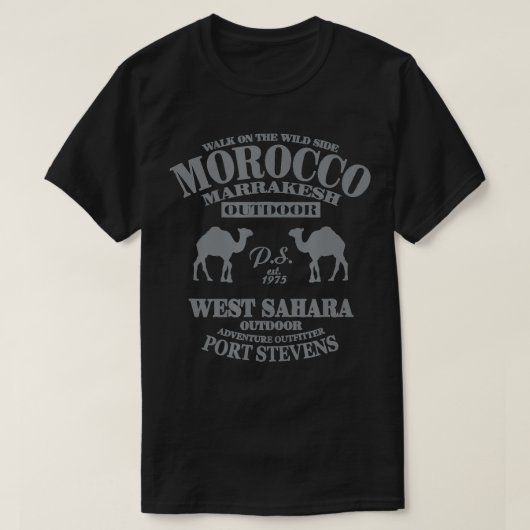Morocco Marrakech Sahara T-shirt (Design voorkant)