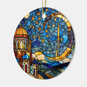 Morocco Night Sky Custom  Keramisch Ornament (Links)