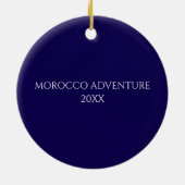 Morocco Night Sky Custom  Keramisch Ornament (Achterkant)