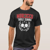 Morocco Ping Pong   Moroccan Table Tennis Team Sup T-shirt (Voorkant)