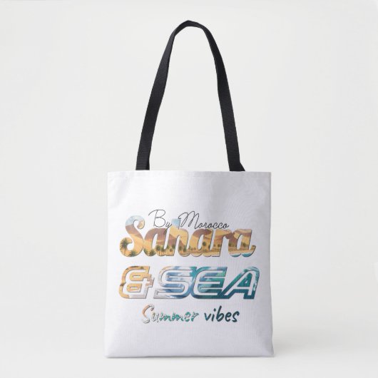 Morocco Sahara & Sea Summer Vibes Design Tote Bag (Voorkant)