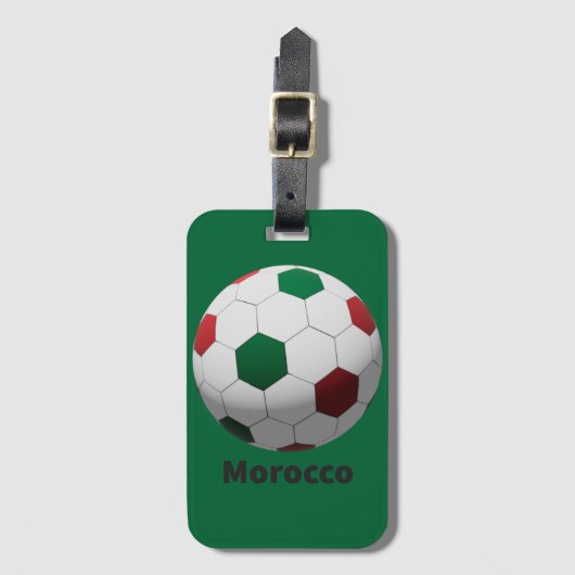 Morocco Soccer Bagagelabel (Voorkant (verticaal))