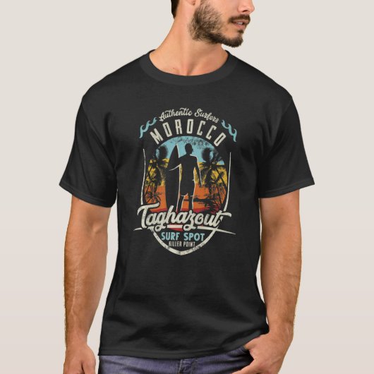 Morocco Surfing Surf T-shirt (Voorkant)