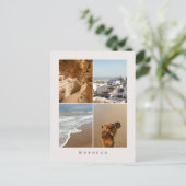 Morocco Travel Photo Collage (Sandy coasts) Briefkaart (Staand voorkant)
