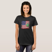 Morocco Usa Flag Morrocan Flag T-shirt (Voorkant volledig)