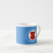 Morokkaanse Hanukkah engel vlag gepersonaliseerd Espresso Kop (Voorkant rechts)