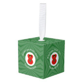 Morokkaanse Kerstengel Vlag Gepersonaliseerd Decoratie (Voorkant hoekig)