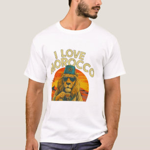 Morokkaanse Leeuwen Trots – I Love Morocco Vet T-shirt