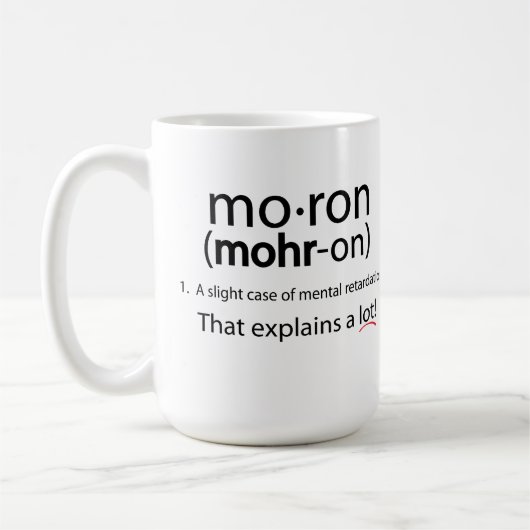 Moron Mok! Koffiemok (Links)