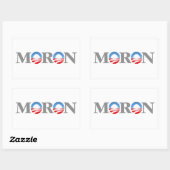 Moron Rechthoekige Sticker (Vel)