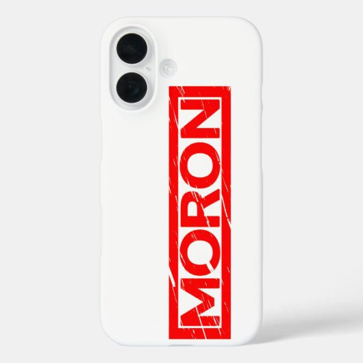 Moron Stamp Case-Mate iPhone Case (Achterkant)