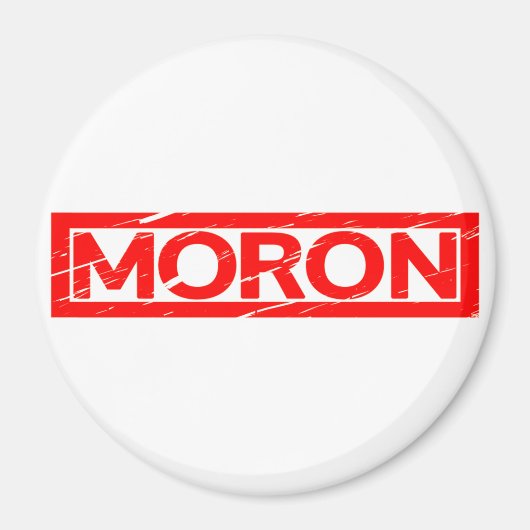 Moron Stamp Magneet (Voorkant)