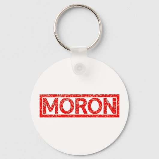 Moron Stamp Sleutelhanger (Voorkant)