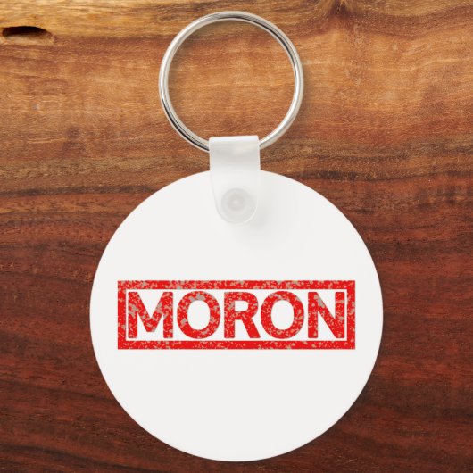 Moron Stamp Sleutelhanger (Voorkant)