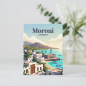 Moroni Comoren Briefkaart (Staand voorkant)