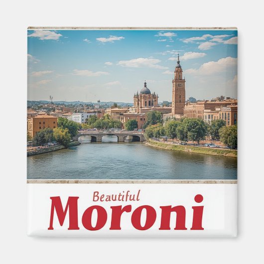 Moroni Comoren Eiland Reis Souvenir 🌴 Magneet (Voorkant)