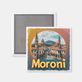 Moroni Comoren Reis Souvenir Voor Bestemming Magneet (Voorkant / Achterkant)