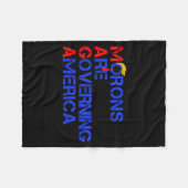 Morons Are Governing America Funny Trump 2024 Fleece Deken (Voorkant (Horizontaal))