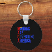 Morons Are Governing America Funny Trump 2024  Sleutelhanger (Voorkant)