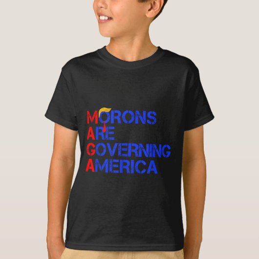 Morons Are Governing America Funny Trump 2024  T-shirt (Voorkant)