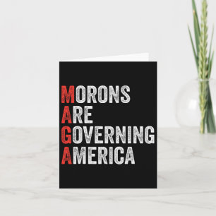 Morons regeren Amerika anti-trump politicus Kaart