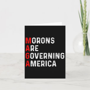 Morons regeren Amerika anti-trump politicus Kaart