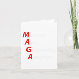 Morons regeren Amerika anti-trump politicus Kaart