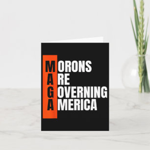 Morons regeren Amerika grappig anti Trump idee Kaart