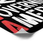 Morons regeren Amerika Grappig T-shirt 1 Poster (Hoek)