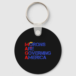 Morons regeren Amerika Grappig Trump 2024 1 Sleutelhanger