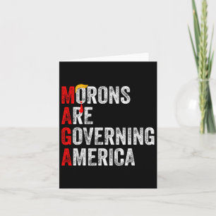 Morons regeren Amerika Grappig Trump 2024 2 Kaart