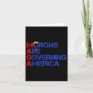 Morons regeren Amerika Grappig Trump 2024 Kaart