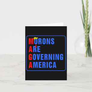 Morons regeren Amerika Grappig Trump 2024 Kaart