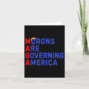 Morons regeren Amerika Grappig Trump 2024 Kaart