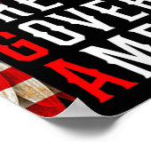 Morons regeren Amerika Grappig Trump 2024 Poster (Hoek)