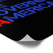 Morons regeren Amerika Grappig Trump 2024 Poster (Hoek)