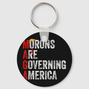 Morons regeren Amerika Grappig Trump 2024 Sleutelhanger