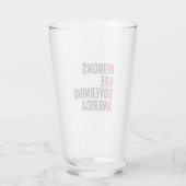 Morons regeren Amerika op 4 juli Glas (Achterkant)