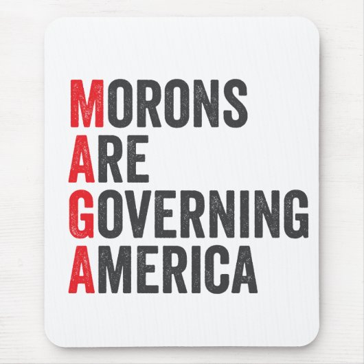 Morons regeren Amerika op 4 juli Muismat (Voorkant)