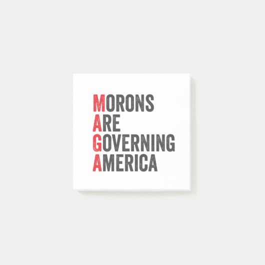Morons regeren Amerika op 4 juli Post-it® Notes (Voorkant)