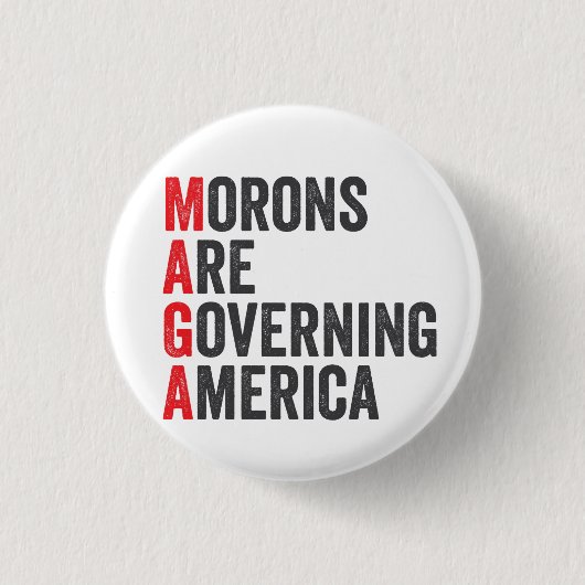 Morons regeren Amerika op 4 juli Ronde Button 3,2 Cm (Voorkant)