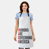 Morons regeren Amerika op 4 juli Schort (Gedragen)