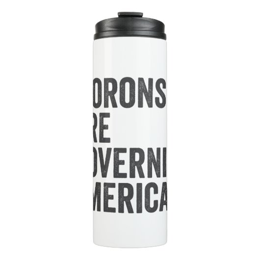 Morons regeren Amerika op 4 juli Thermosbeker (Voorkant)