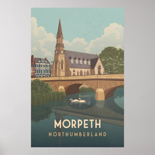 Morpeth Northumberland Reisposter Poster (Voorkant)