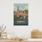 Morpeth Northumberland Reisposter Poster (Keuken)