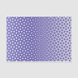 Morphing blauw-wit geometrisch ontwerp tissuepapier